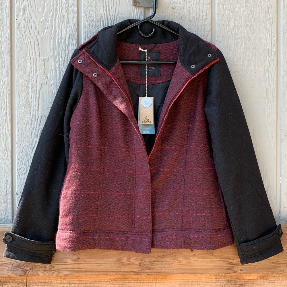 Prana convertible quilted wool Caprise jacket - Picture 11 of 16